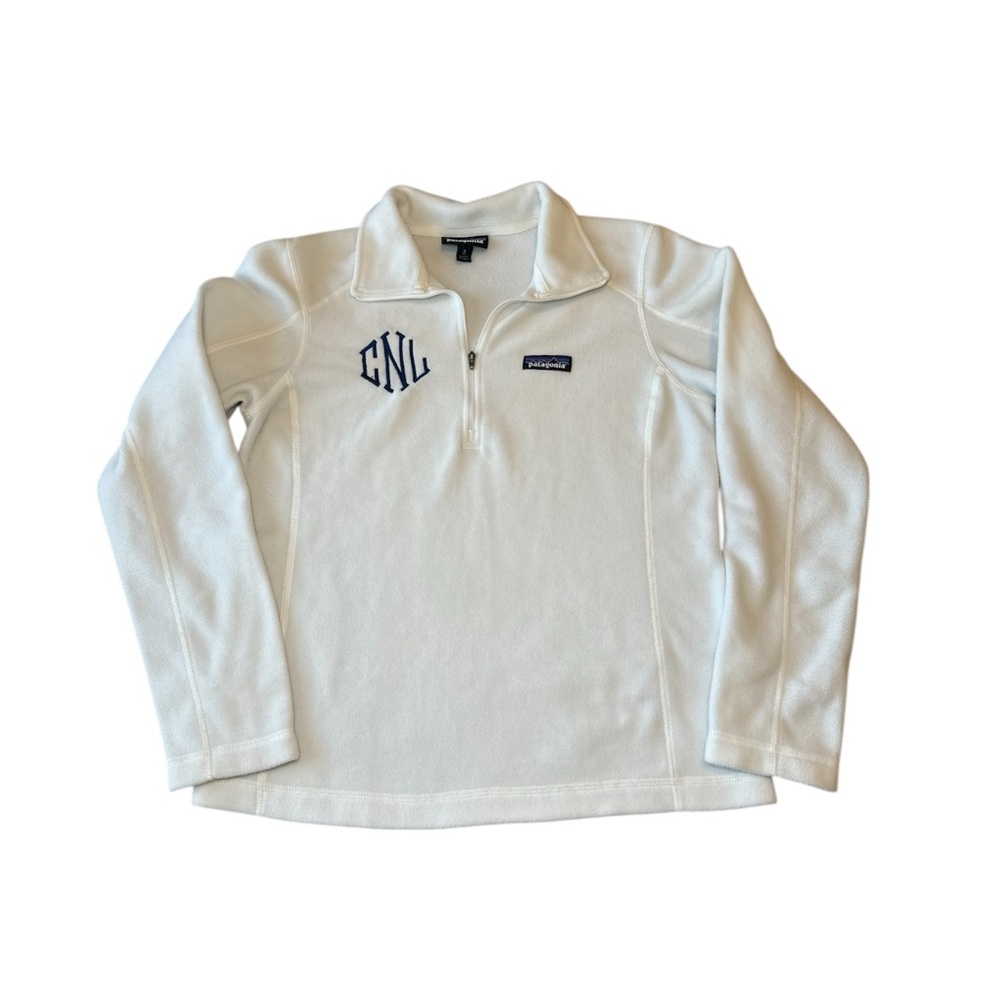 Patagonia Cream Quarter-Zip Fleece